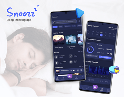 Snoozz - Sleep Tracking App - UI