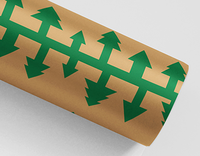 Christmas tree - wrapping paper