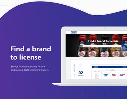 Mickey / Web service for finding a brand to license
