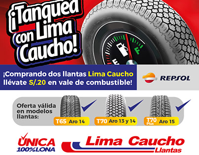 Campaña de ventas llantas Lima Caucho