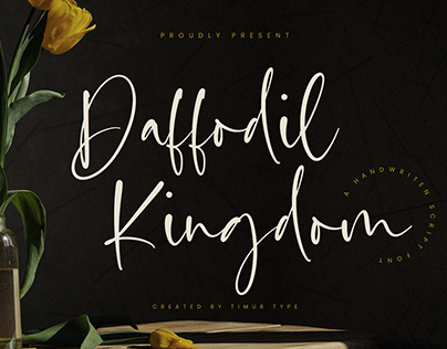 Daffodil Kingdom - Handwritten Script Font