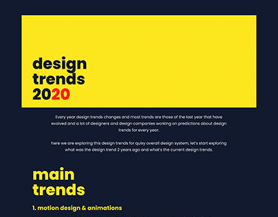 UIUX Design Trend 2020