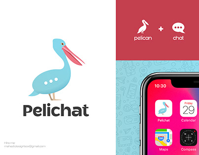 Pelichat | Messaging App Logo Concept