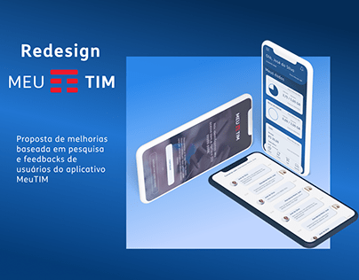 Redesign MeuTIM App - Estudo UI/UX Design