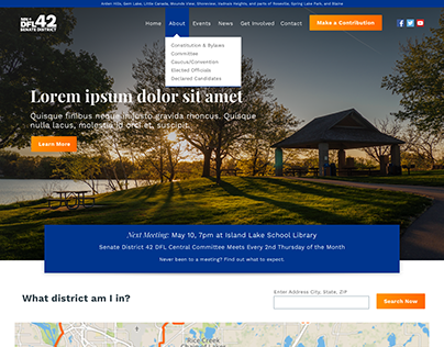 Senate District 42 Website Redesign