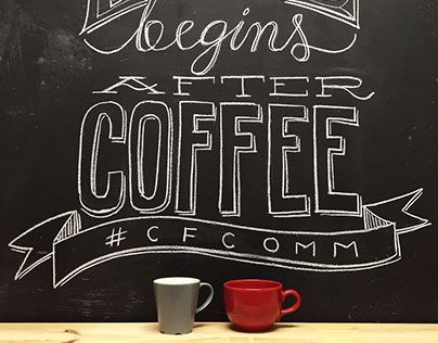 Coffee Break - Chalk Wall Lettering