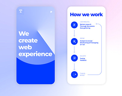 Worked on a design showing my company's web process