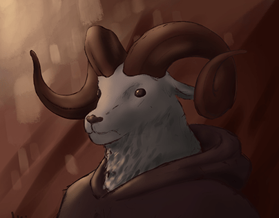 Retrato de un carnero