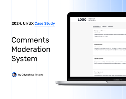 Comments Moderation System UI/UX Design Concept