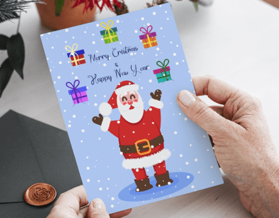 Design of New Year and Christmas cards.