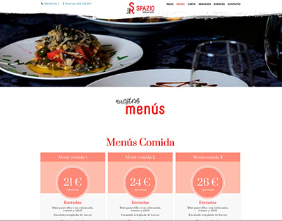 Web Restaurante Spazio
