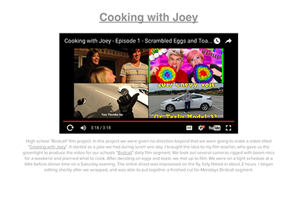 Cooking with Joey