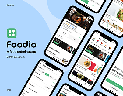 FOODIO | Food Ordering app || Case Study