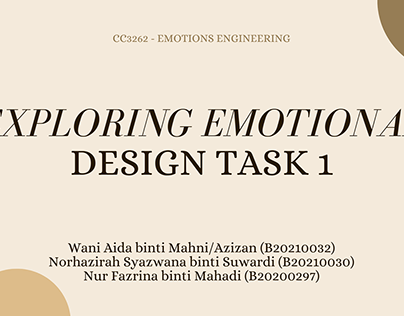 Emotions Engineering - Emotional Design Task