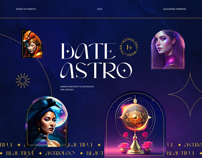 Date Astro | Landing Page | Web Site | UI/UX