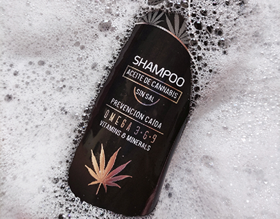 Shampoo con aceite de cannabis