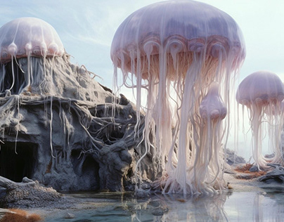 “Jellyfish among us” AI conceptual project