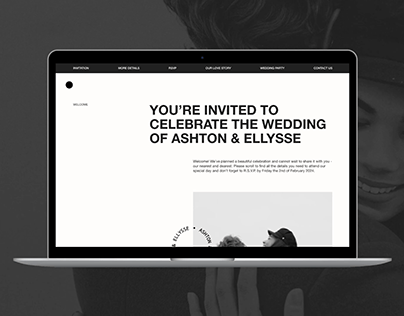 'Love Letter' Wedding Website Template