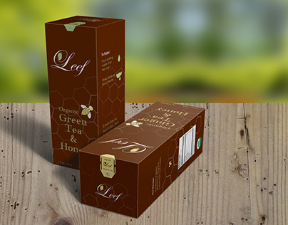 Branding project for fictional brand "Leef Tea"
