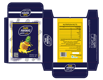 design packaging for ananas juice ( DAITI ANANAS)