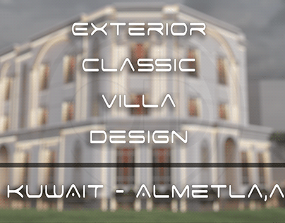 Exterior Classical Villa Design / Kuwait - Almetla,a