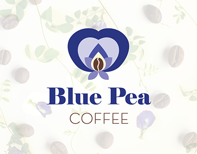 Blue Pea Coffee Brand Identity & Packaging Design