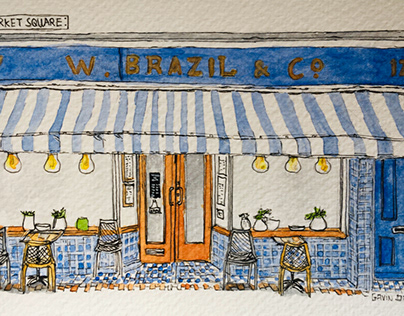 W. Brazil & Co cafe  - Chesham shopfronts