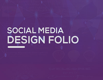 Social Media Design Folio, cover design, banner design