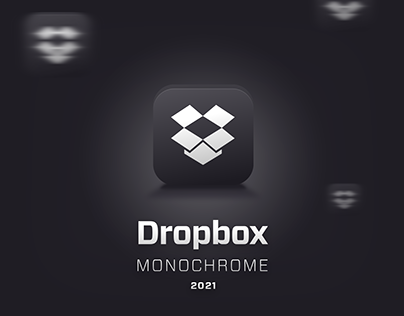 Dropbox Monochrome Redesign 2021