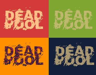 Dead Pool Typography T-Shirt
