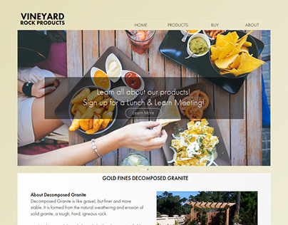 Vineyard Rock Products Website