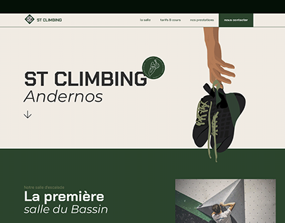 ST CLIMBING - Website, illustration & branding