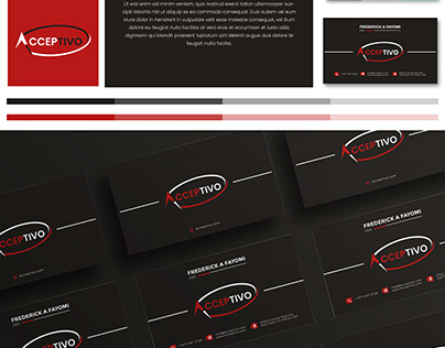 "Acceptivo" Logo Presentation, Business & Brand Design