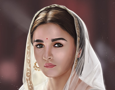 Alia Bhatt | Portrait Digital Painting