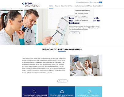 Evexiadiagnostics health care services website