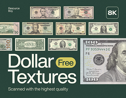 Free Dollar Textures (8K Resolution)