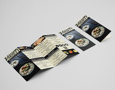 Graphic design - Restaurant leaflet