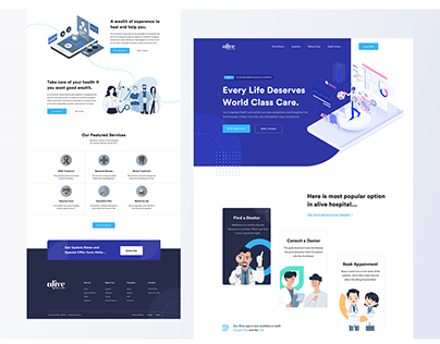 Alive Landing page