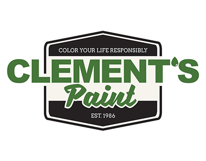 Clement's Paint Logo Design