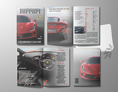 Ferrari Magazine Design