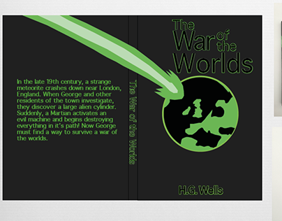 Book Cover Design: The War of the Worlds.