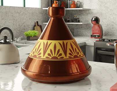Project thumbnail - 3D MODELING Moroccan Tajine MAGHRIBI