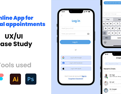 Case Study of Online App for Medical Appointments UX/UI