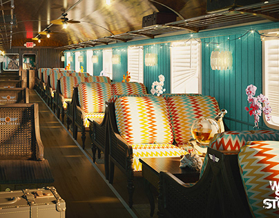 Train carriages inspired by movie directors