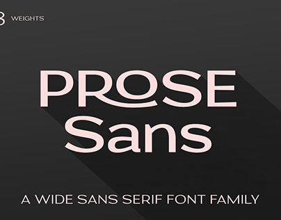 Prose Sans Sans Serif Font Family