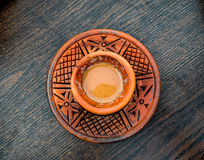 Tea in earthenware