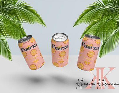 Energy drink Fuerza label