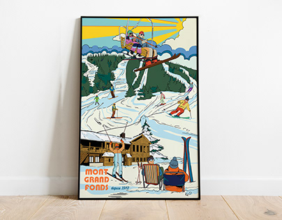 Affiche pour le 50 ans du Mont-Grand Fonds 2023