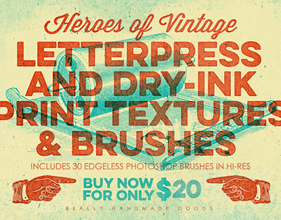 Letterpress & Dry-Ink Print Textures