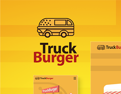 TruckBurger Logo & Landing Page Design